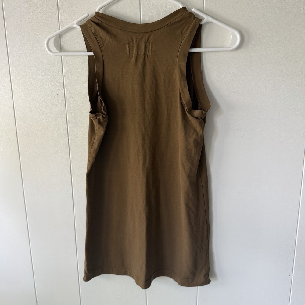 Labo.Art Women's Size 0 XS Brown Sleeveless Crew Neck Tank Top Made in Italy - Picture 4 of 8